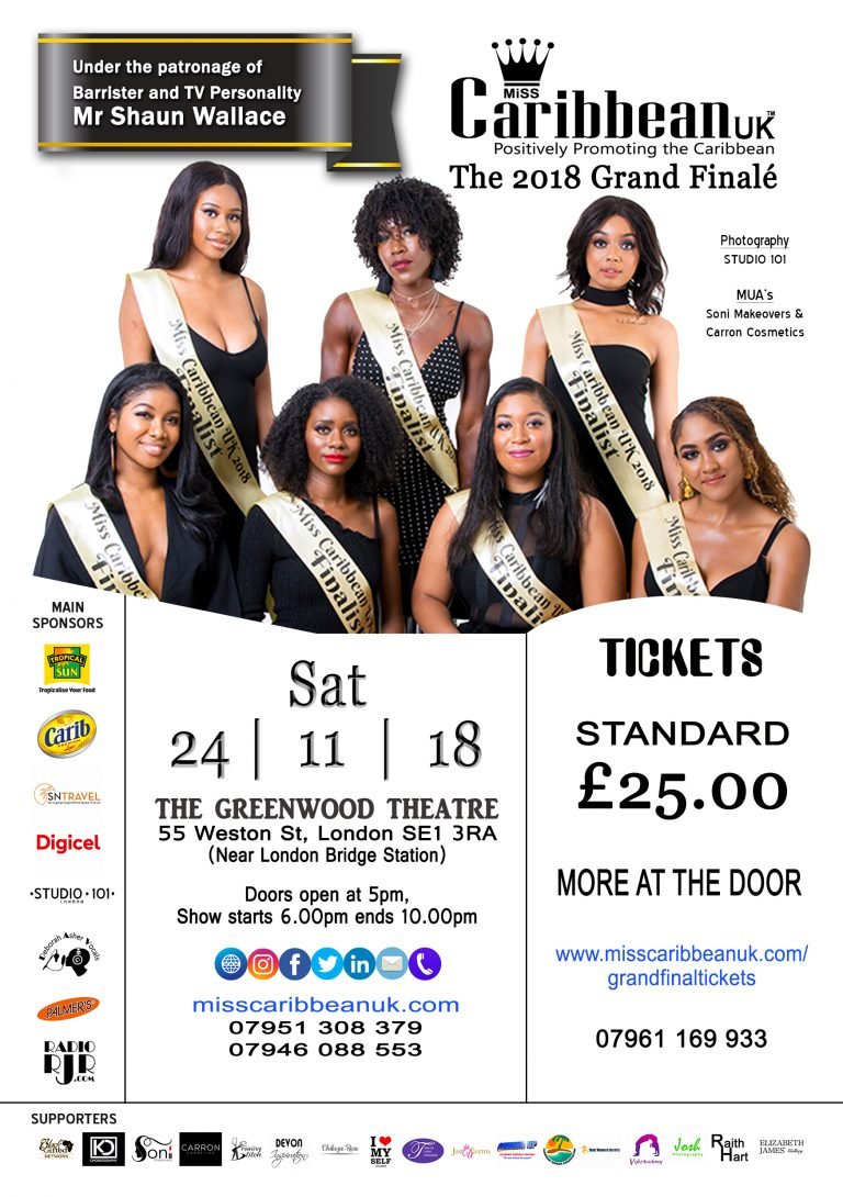 MISS CARIBBEAN UK 2018 PAGEANT GRAND FINAL