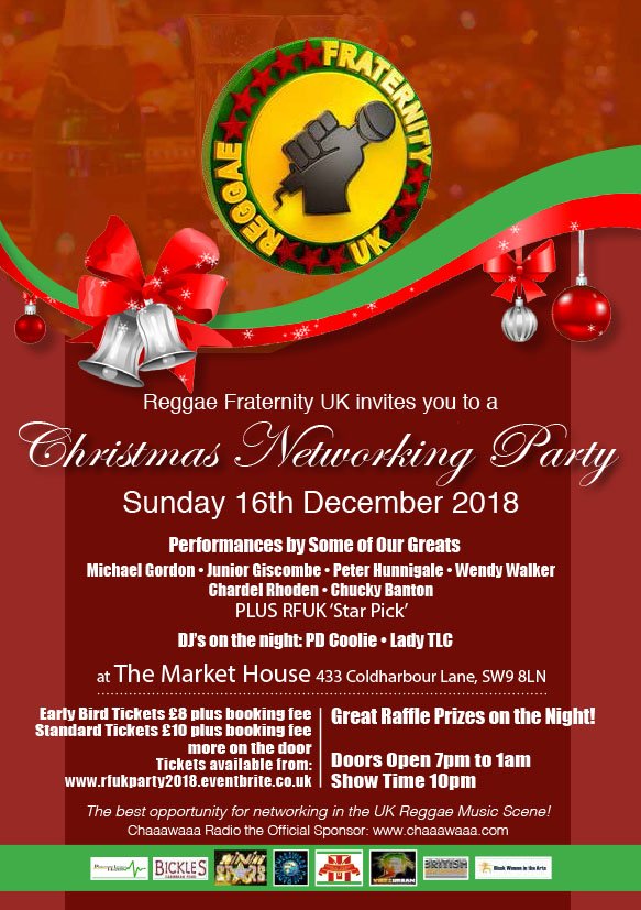 Reggae Fraternity UK’s Christmas Networking Party