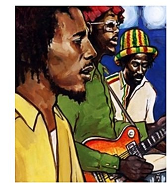 Bob Marley, Peter Tosh & Bunny Wailer – Tribute Blue  Heritage Plaque